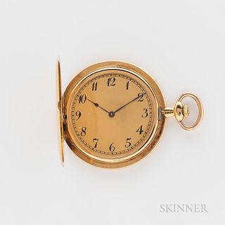 Swiss Ultra-thin 18kt Gold Hunter-case Watch
