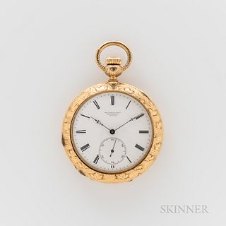Gustave Ami Sandoz & Fils 18kt Gold Pair-cased Pocket Chronometer