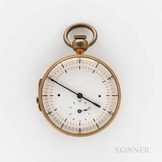 Cased Brass Split-second Timing Watch