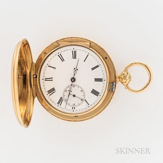 Frederic Alexandre Courvoisier 18kt Gold Hunter-case Watch