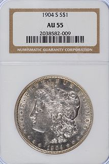 1904-S $1 AU-55 NGC