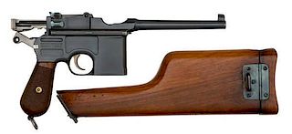 C96 Mauser Broom-Handle Pistol 