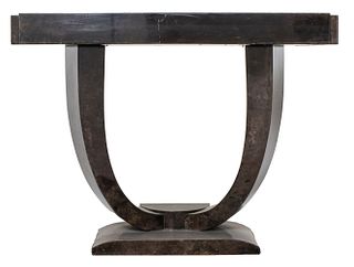 Karl Springer Goatskin Lacquer Console Table