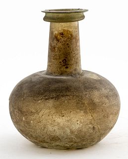 Ancient Roman Large Amber Glass Vase