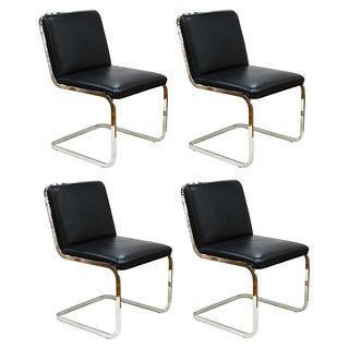 Brueton Mid-Century Modern Chrome Dining Chairs