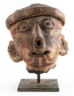 4.75" Pre-Columbian Pottery Nayarit Head