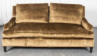 Elegant Velvet Upholstered Love Seat Sofa