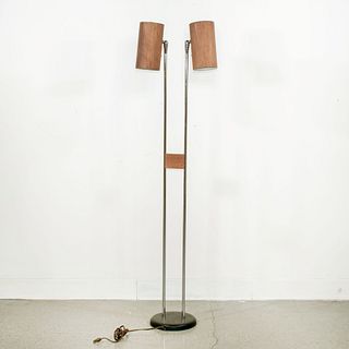 George Nelson Holzzylinder Floor Lamp (Mid-century)