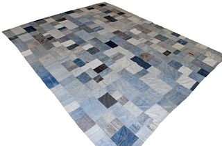 Blue Jean Carpet (Turkish, Vintage)