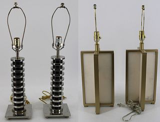 2 Pairs of Midcentury Style Lamps.