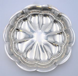 Gorham Sterling Silver Scallop Dish
marked and inscribed on underside
diameter 11 1/2 inches
23.6 t.oz.
