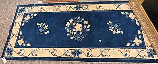 Two Chinese Peking Oriental Throw Rugs
2' 8" x 6' and 2' x 3' 9"
some damage
Provenance: Fifty Year Personal Collection of Clocks and American Antique