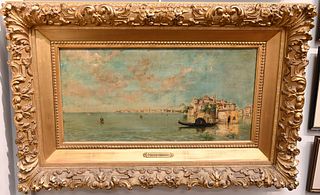 Juan Gimenez Martin
Spanish, 1855 - 1901
Venetian Coast
oil on canvas
signed and inscribed lower right "Gimenez Martin Venezia"
in Victorian gilt fram