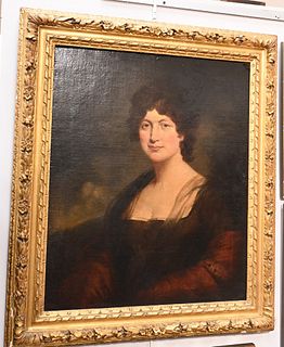 Portrait of a Noble Woman
19th century
oil on canvas
unsigned
in the 19th century
gilt frame
30 x 25 inches