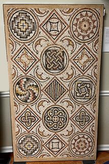Beautiful Roman Mosaic w/ Ornate Geometric Designs