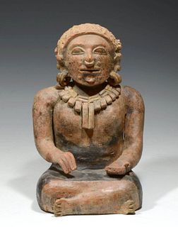 Fine Jamacoaque Pottery Seated Shaman Figure