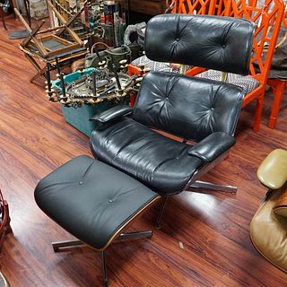 Eames Style Chair and Ottoman