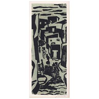 FERNANDO CASTRO PACHECO, Sin título, Firmada Xilografía sin número de tiraje, 24 x 10 cm | FERNANDO CASTRO PACHECO, Untitled, Signed, Woodcut without 