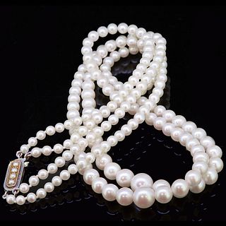 2-ROW CULTURED PEARL NECKLACE