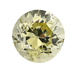 1.70 CTS FANCY INTENSE YELLOW DIAMOND AND SETTING