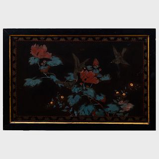 Pair of Japanese Lacquer Panels