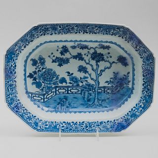Chinese Export Blue and White Porcelain Basin