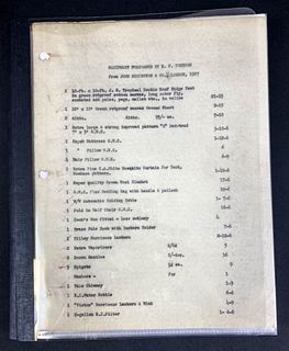 Margaret Mead -Reo F. Fortune equipment list notes