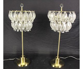 PAIR OF CONTEMPORARY ACCENT TABLE LAMPS