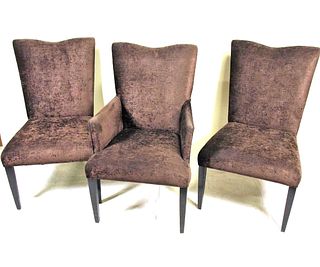 LOT OF SIX CONTEMPORARY UPHOLSTERED CHAIRS