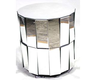 CONTEMPORARY MIRRORED END TABLE