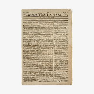 [Hamilton, Alexander] [Funding Act of 1790] The Connecticut Gazette