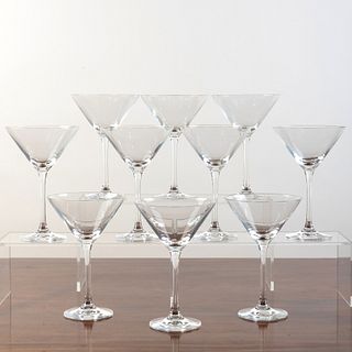 Set of Ten Martini Glasses