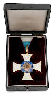 Prussian Order of the Crown 2nd Class Neck Badge with Case 