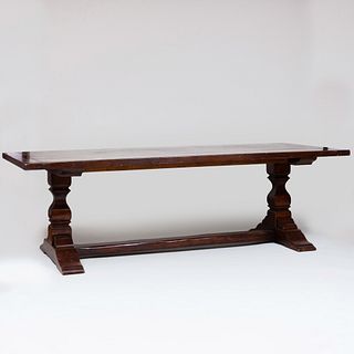 Italian Baroque Style Stained Oak Refectory Table