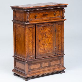 Italian Baroque Style Walnut Side Cabinet