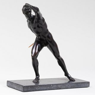 Italian Bronze Model of the Borghese Gladiator, After the Antique