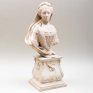 Continental Biscuit Figure of an Austrian Noblewoman