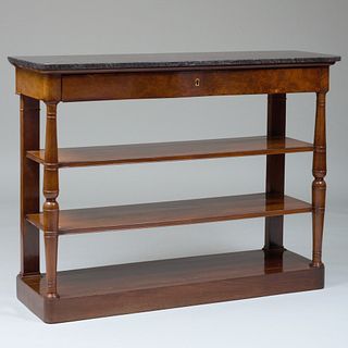 Louis Philippe Mahogany Four-Tiered Ã‰tagÃ¨re