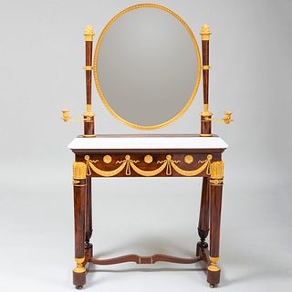 Fine Empire Ormolu-Mounted Mahogany Dressing Table, Supplied by Maison Jansen