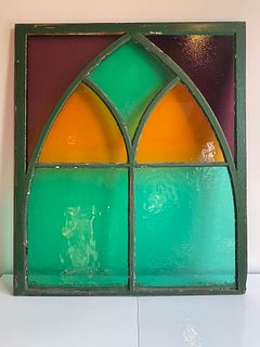 Gothic Arch Stained Glass Window