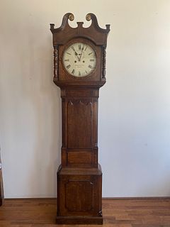19th C English Longcase Grandfathers Clock