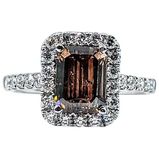 Sophisticated Fancy Color Diamond Engagement Ring