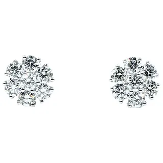 Splendid Multi Stone Diamond Stud Earrings