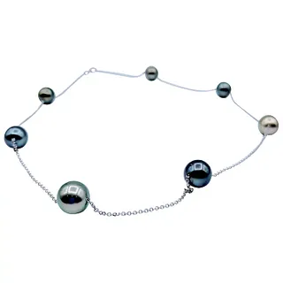 Tahitian A Cultured Black Pearl Necklace