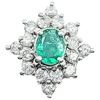 Regal Emerald & Diamond Pendant