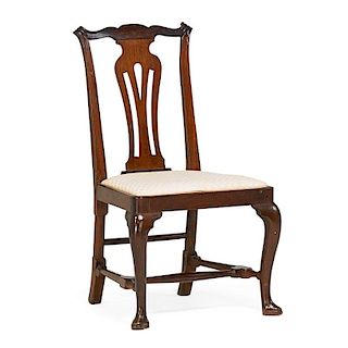 CHIPPENDALE MAHOGANY SIDE CHAIR
