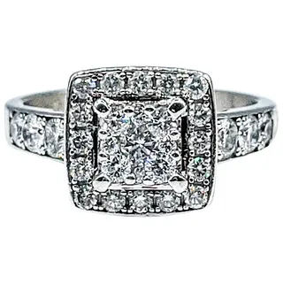 Shimmering Brilliant Diamond Pave Ring
