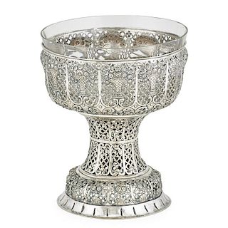 GERMAN SILVER FOOTED BOWL