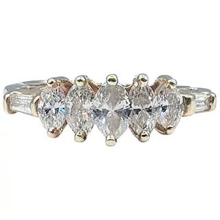 Unique Marquise & Baguette Diamond Ring