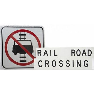 RAIL ROAD CROSSING Signs
